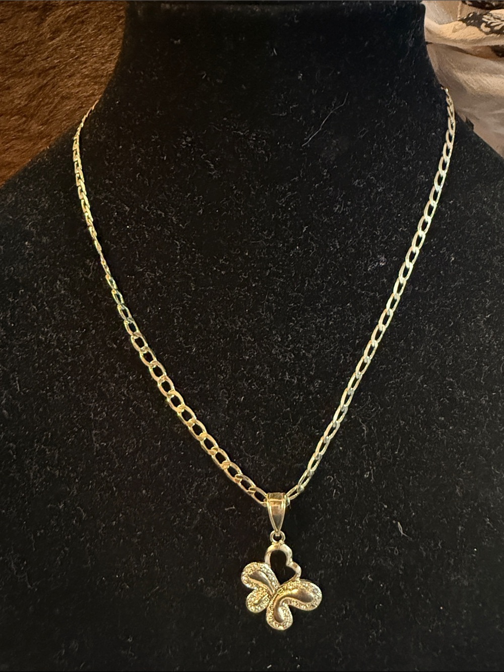 Gold Clover Pendant Necklace - Unbranded Stainless Steel